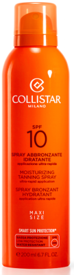 Collistar Moisturizing Tanning Spray SPF 10 Zonnespray 200 ml