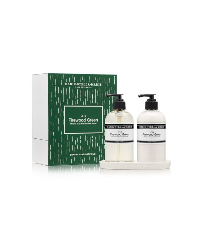 Marie-Stella-Maris No.14 Firewood Green Luxury Hand Care Duo Gift set 3 st