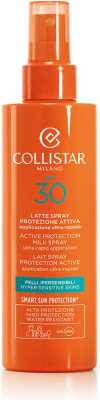 Collistar Sun Care Active Protection Milk Spray Ultra-Rapid Application SPF 30 Zonnemelk 200 ml