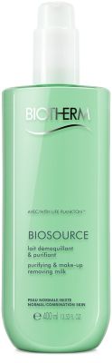 Biotherm Biosource Purifying & Make-up Removing Milk Reinigingsmelk 400 ml